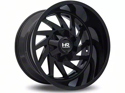 Hardrock Offroad Crusher Gloss Black 6-Lug Wheel; 20x12; -44mm Offset (21-24 Bronco, Excluding Raptor)