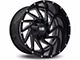Hardrock Offroad Crusher Gloss Black Milled 6-Lug Wheel; 20x10; -19mm Offset (21-24 Bronco, Excluding Raptor)