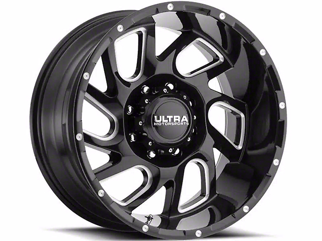 Ultra Wheels Carnage Gloss Black Milled 6-Lug Wheel; 20x9; 18mm Offset (22-23 Tundra)