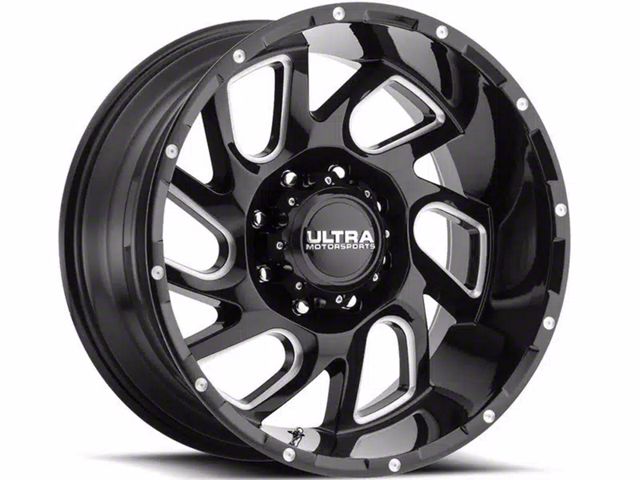 Ultra Wheels Carnage Gloss Black Milled 6-Lug Wheel; 20x9; 18mm Offset (22-24 Tundra)