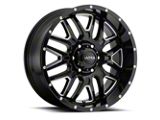 Ultra Wheels Hunter Gloss Black Milled 6-Lug Wheel; 18x9; 18mm Offset (21-24 Bronco, Excluding Raptor)