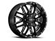 Ultra Wheels Hunter Gloss Black Milled 6-Lug Wheel; 20x9; -12mm Offset (21-24 Bronco, Excluding Raptor)