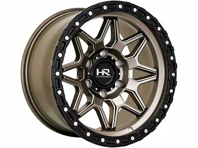 Hardrock Offroad H105 Matte Bronze 6-Lug Wheel; 17x9; -12mm Offset (21-24 Bronco, Excluding Raptor)