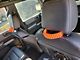 Paracord Headrest Grab Handles; Black/Orange (21-23 Bronco)