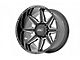 Rough Country 91 Series Gloss Black Milled 6-Lug Wheel; 20x12; -44mm Offset (05-15 Tacoma)