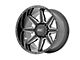 Rough Country 91 Series Gloss Black Milled 6-Lug Wheel; 22x12; -44mm Offset (05-15 Tacoma)