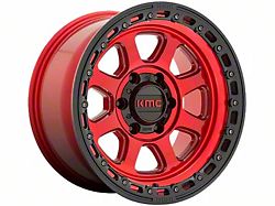 KMC Chase Candy Red with Black Lip 6-Lug Wheel; 20x9; 0mm Offset (19-22 Ranger)