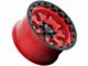 KMC Chase Candy Red with Black Lip 6-Lug Wheel; 20x9; 18mm Offset (22-24 Tundra)