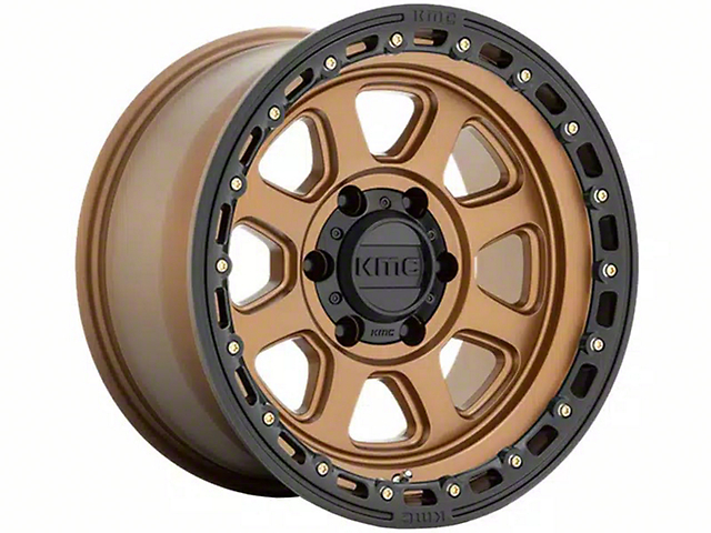 KMC Chase Matte Bronze with Black Lip 6-Lug Wheel; 20x9; 0mm Offset (22-23 Tundra)