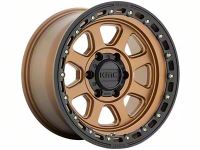KMC Chase Matte Bronze with Black Lip 6-Lug Wheel; 20x9; 18mm Offset (21-24 Bronco, Excluding Raptor)
