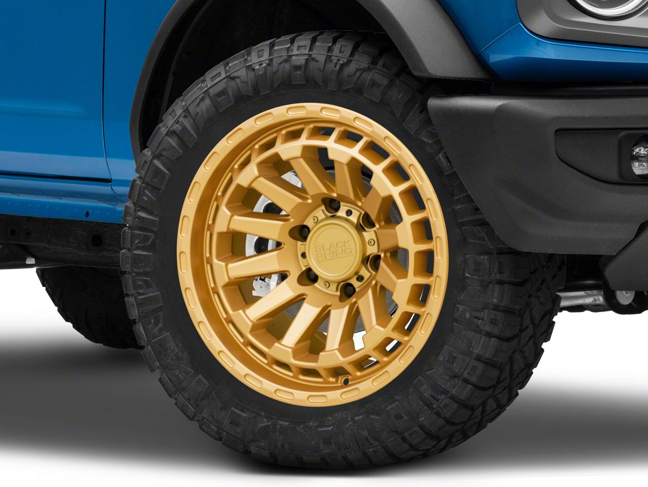 Black Rhino Silverado 1500 Raid Gold 6-Lug Wheel; 20x9.5; 12mm Offset