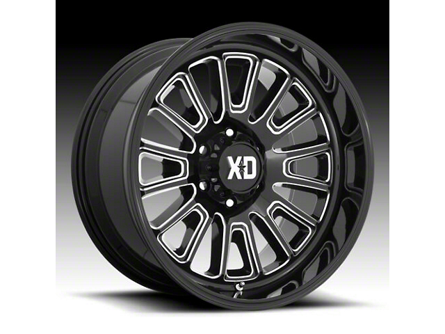 XD Rover Gloss Black Milled 6-Lug Wheel; 22x12; -44mm Offset (22-23 Tundra)