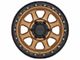 KMC Chase Matte Bronze with Black Lip 6-Lug Wheel; 17x9; -12mm Offset (16-23 Tacoma)