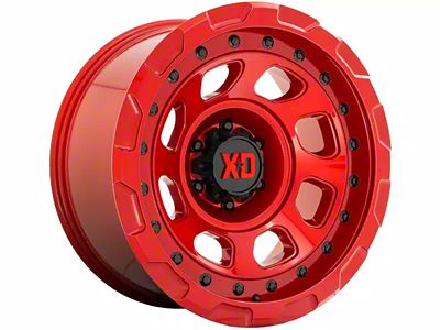 XD Storm Candy Red 6-Lug Wheel; 17x9; -12mm Offset (21-24 Bronco, Excluding Raptor)