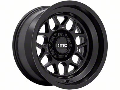 KMC Terra Satin Black 6-Lug Wheel; 17x8.5; 0mm Offset (05-15 Tacoma)