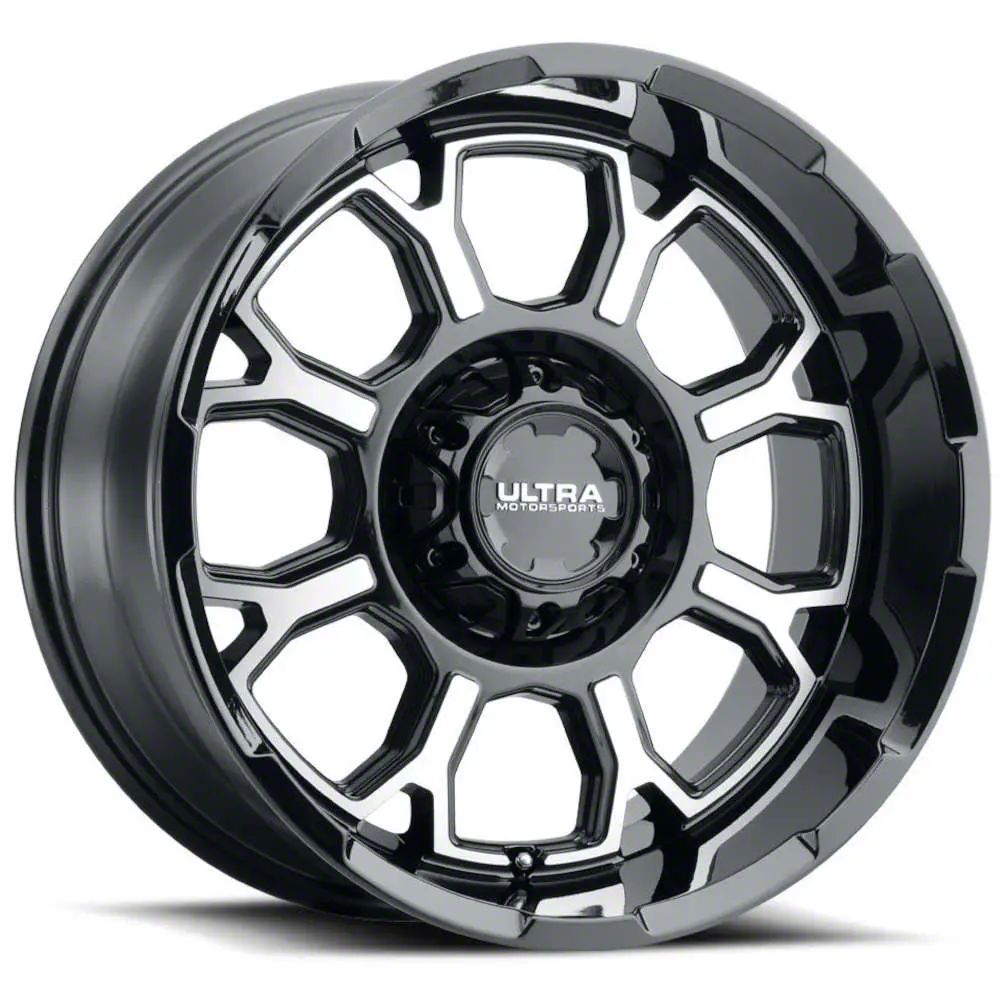 Ultra Wheels Commander Gloss Black Machined 6-Lug Wheel; 18x9; 12mm Offset (22-23 Tundra)