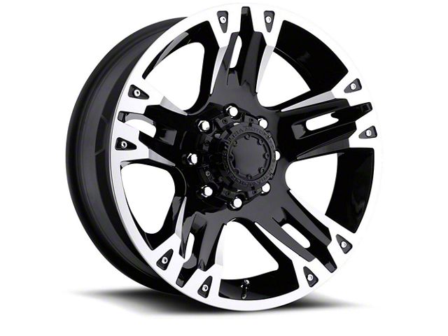 Ultra Wheels Maverick Gloss Black Machined 6-Lug Wheel; 16x8; 10mm Offset (21-24 Bronco, Excluding Raptor)