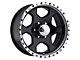 Ultra Wheels Rogue Gloss Black Machined 6-Lug Wheel; 17x8; 10mm Offset (10-24 4Runner)