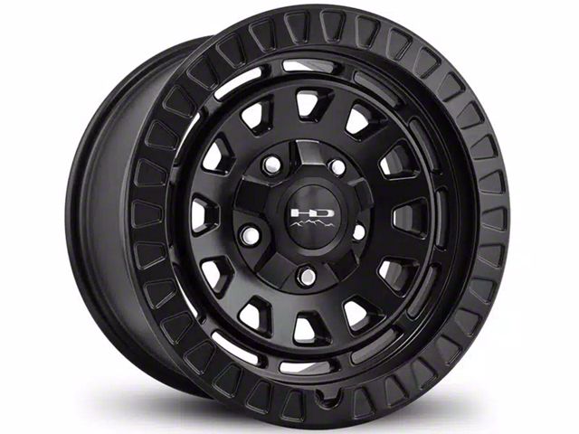 HD Off-Road Wheels Venture Satin Black 6-Lug Wheel; 17x9; -12mm Offset (05-15 Tacoma)