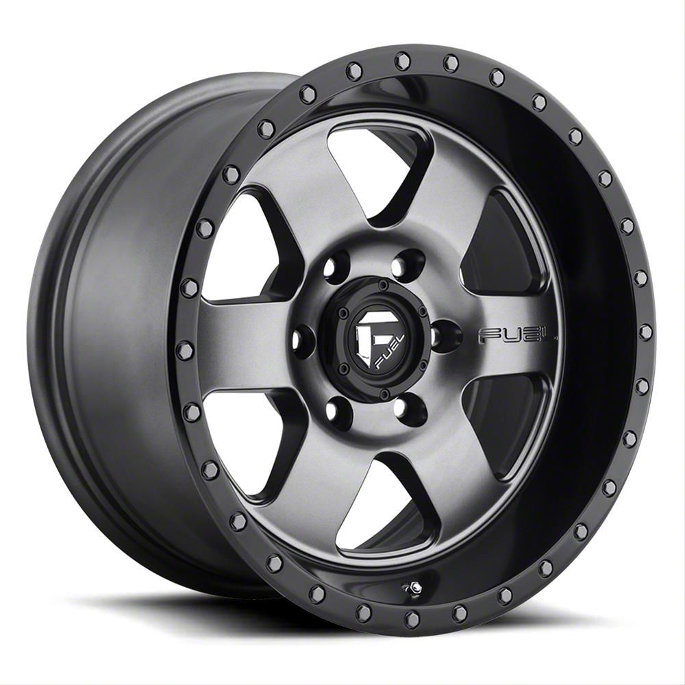 Fuel Wheels Bronco Podium Matte Gunmetal 6Lug Wheel; 18x9; 12mm