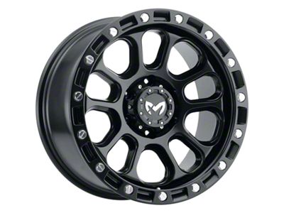 MKW Offroad M204 Satin Black 6-Lug Wheel; 18x9; -12mm Offset (21-24 Bronco, Excluding Raptor)