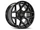 4Play 4P06 Brushed Black 6-Lug Wheel; 20x10; -18mm Offset (05-15 Tacoma)