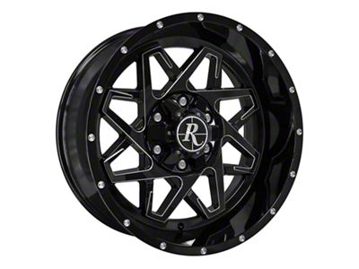 HD Off-Road Wheels Caliber Gloss Black Milled 6-Lug Wheel; 20x10; -40mm Offset (10-24 4Runner)