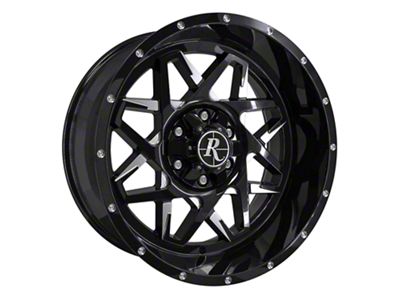HD Off-Road Wheels Caliber Gloss Black Milled 6-Lug Wheel; 20x10; -40mm Offset (03-09 4Runner)