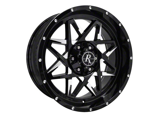 HD Off-Road Wheels Caliber Gloss Black Milled 6-Lug Wheel; 20x9; -10mm Offset (22-24 Tundra)