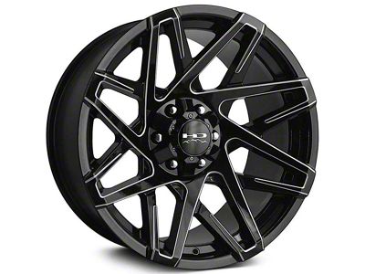HD Off-Road Wheels Canyon Gloss Black Milled 6-Lug Wheel; 20x10; -25mm Offset (10-24 4Runner)