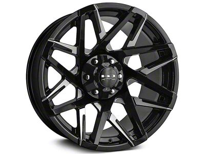 HD Off-Road Wheels Canyon Gloss Black Milled 6-Lug Wheel; 20x10; -25mm Offset (03-09 4Runner)