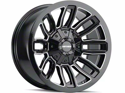 Mayhem Wheels Decoy Gloss Black Milled 6-Lug Wheel; 20x9; -5mm Offset (21-24 Bronco, Excluding Raptor)
