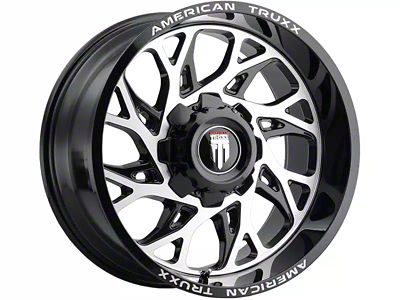American Truxx Destiny Gloss Black Machined 6-Lug Wheel; 20x9; 0mm Offset (22-24 Tundra)