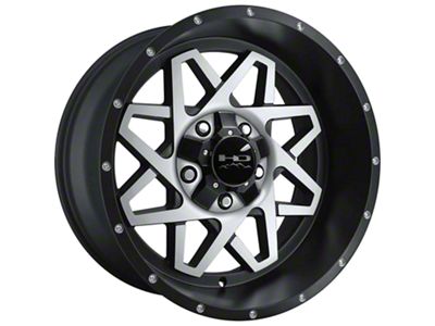 HD Off-Road Wheels Gridlock Satin Black Machined 6-Lug Wheel; 20x10; -25mm Offset (22-24 Tundra)