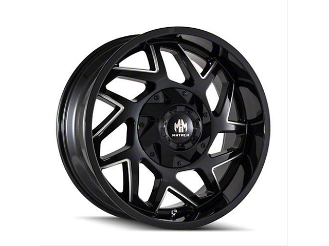 Mayhem Wheels Hatchet Gloss Black Milled 6-Lug Wheel; 20x10; -19mm Offset (99-06 Silverado 1500)