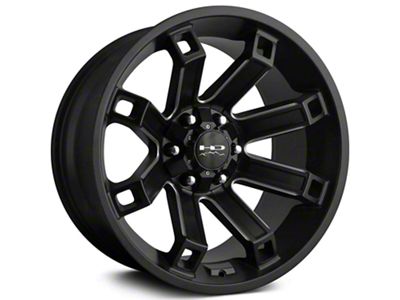 HD Off-Road Wheels Hollow Point Satin Black Milled 6-Lug Wheel; 20x10; -35mm Offset (05-15 Tacoma)