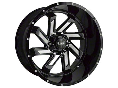 HD Off-Road Wheels SAW Gloss Black Milled 6-Lug Wheel; 20x9; 0mm Offset (10-24 4Runner)