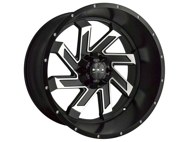 HD Off-Road Wheels SAW Satin Black Machined 6-Lug Wheel; 20x10; -25mm Offset (22-24 Tundra)