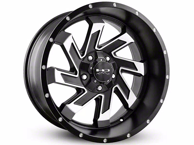 HD Off-Road Wheels SAW Satin Black Machined 6-Lug Wheel; 20x9; 0mm Offset (22-23 Tundra)