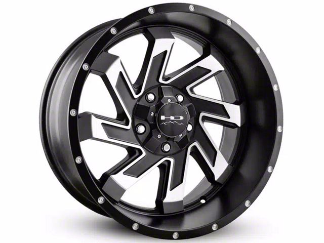 HD Off-Road Wheels SAW Satin Black Machined 6-Lug Wheel; 20x9; 0mm Offset (22-24 Tundra)