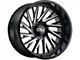 Cali Off-Road Purge Gloss Black Milled 6-Lug Wheel; 20x10; -25mm Offset (05-15 Tacoma)