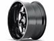Cali Off-Road Sevenfold Gloss Black Milled 6-Lug Wheel; 20x9; 0mm Offset (21-24 Bronco, Excluding Raptor)