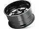 Cali Off-Road Sevenfold Gloss Black Milled 6-Lug Wheel; 20x10; -25mm Offset (21-24 Bronco, Excluding Raptor)