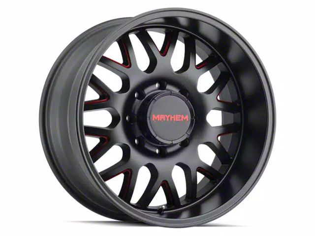 Mayhem Wheels Tripwire Gloss Black with Prism Red 6-Lug Wheel; 20x10; -19mm Offset (21-24 Bronco, Excluding Raptor)
