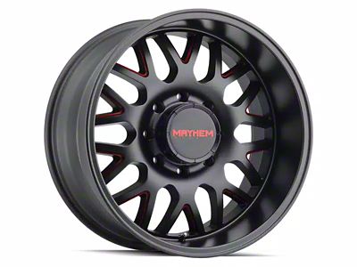 Mayhem Wheels Tripwire Gloss Black with Prism Red 6-Lug Wheel; 20x10; -19mm Offset (21-24 Bronco, Excluding Raptor)