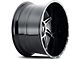 American Truxx Vortex Gloss Black Machined 6-Lug Wheel; 20x10; -24mm Offset (16-23 Tacoma)
