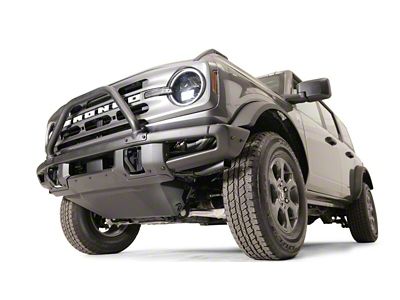 Fab Fours Front Undercarriage Skid Plate; Matte Black (21-24 Bronco, Excluding Raptor)