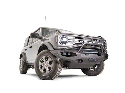 Fab Fours Matrix Front Bumper with Pre-Runner Guard; Bare Steel (21-24 Bronco, Excluding Raptor)