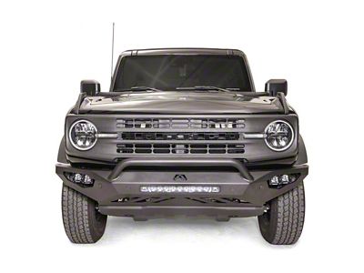 Fab Fours Vengeance Front Bumper with Pre-Runner Guard; Bare Steel (21-24 Bronco, Excluding Raptor)