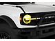 Headlight Covers; Transparent Yellow (21-24 Bronco w/ Factory LED Headlights)